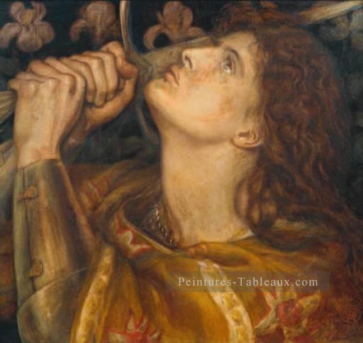 Jeanne d’Arc2 préraphaélite Fraternité Dante Gabriel Rossetti Peintures à l'huile